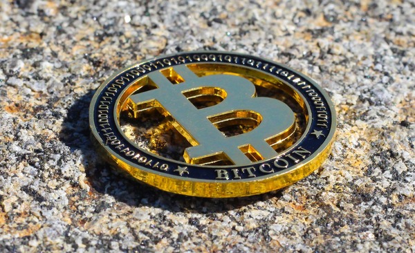 Bitcoin deposit and wallet confirmation concept for cryptocurrency exchange
